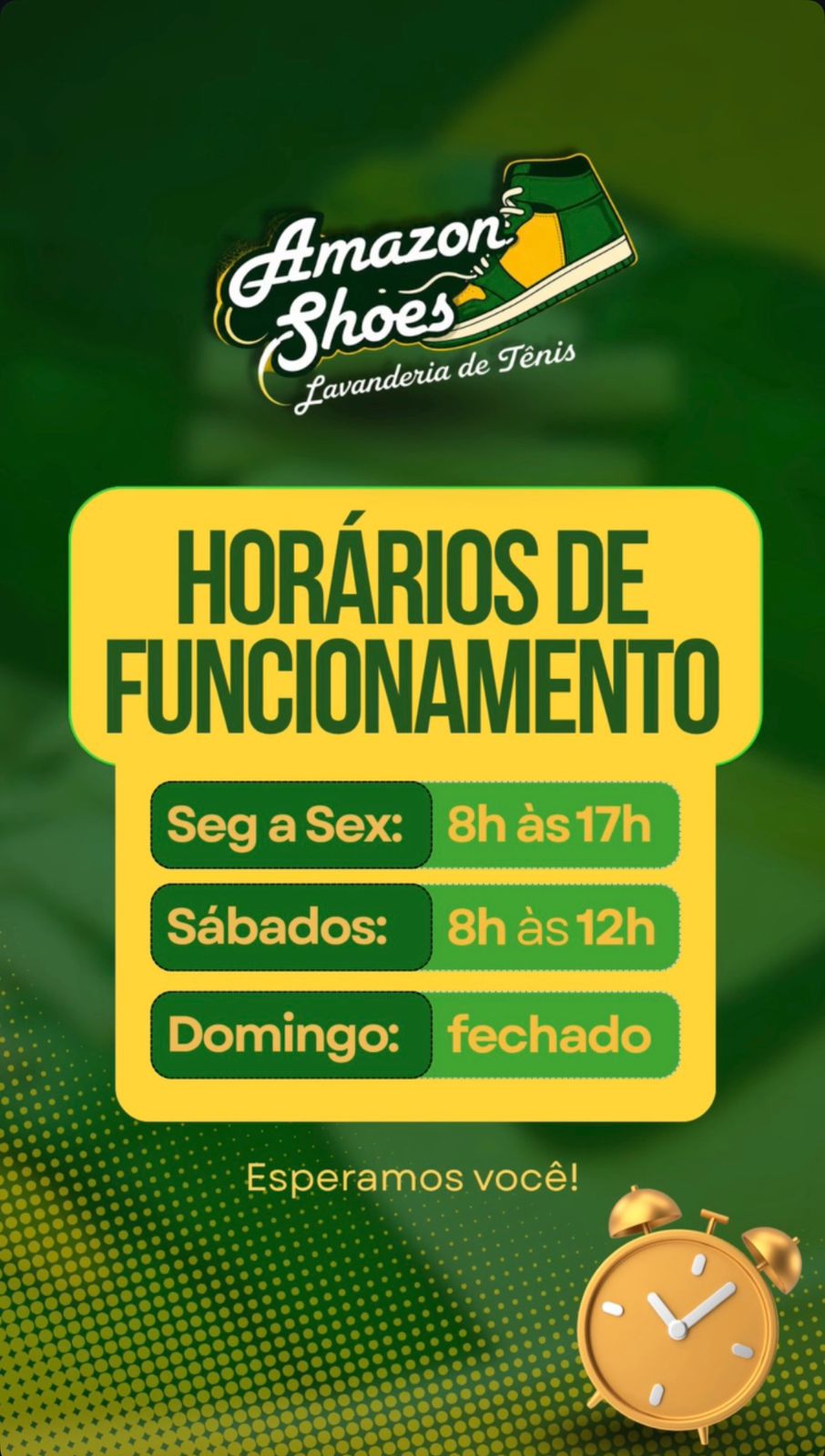 Horários de Funcionamento Amazon Shoes